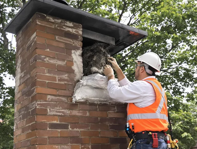 Humane removal of debris and animals by Sudbury Chimney Sweep in Sudbury, MA