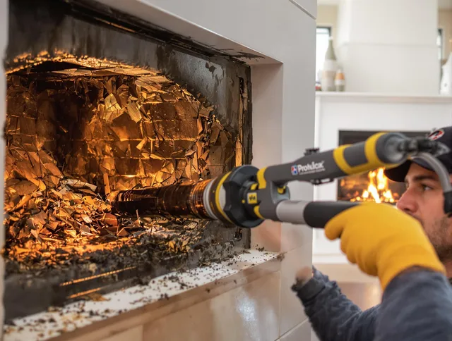 Professional chimney cleaning by Sudbury Chimney Sweep in Sudbury, MA