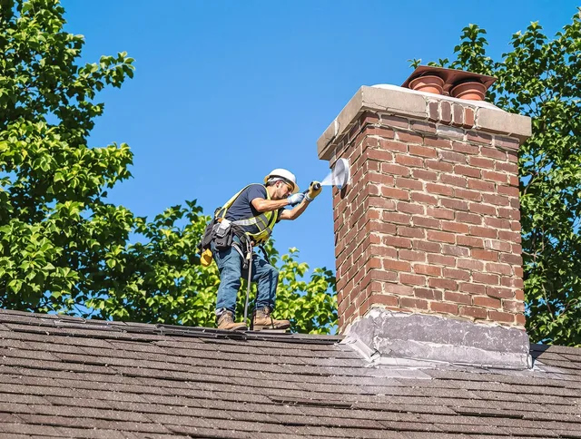 Sudbury Chimney Sweep performing an inspection with advanced tools in Sudbury, MA