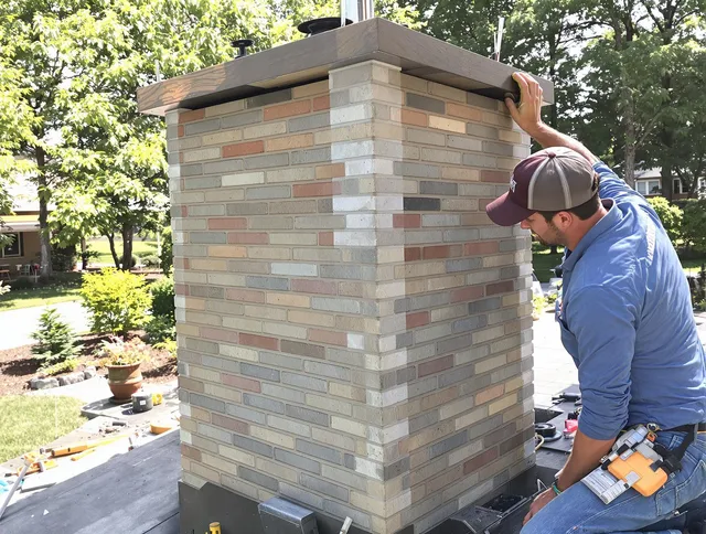 Sudbury Chimney Sweep completing a modern chimney remodel in Sudbury, MA