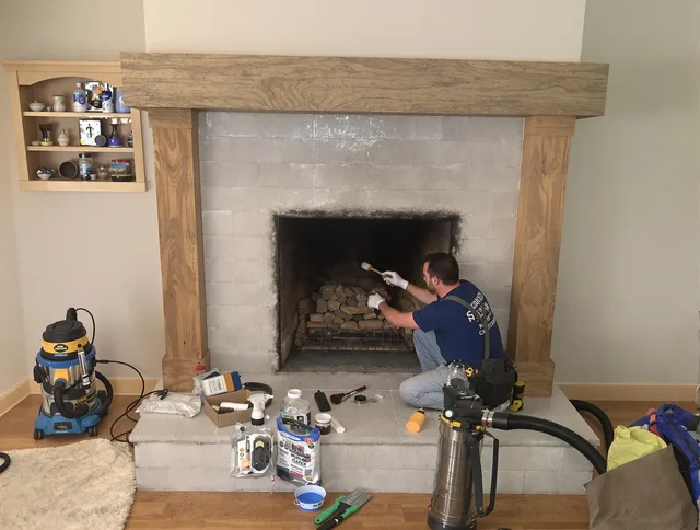 Detailed creosote removal process by Sudbury Chimney Sweep in Sudbury, MA
