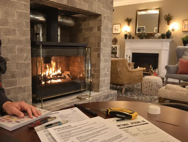 Sudbury Chimney Sweep verifying fireplace safety measures in Sudbury, MA