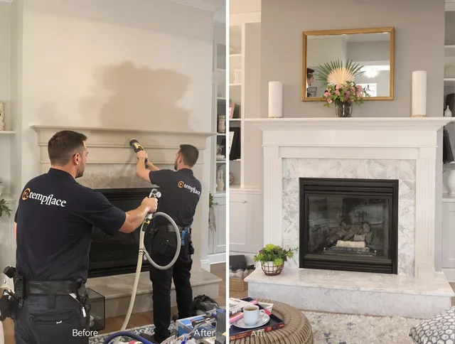 Professional soot removal by Sudbury Chimney Sweep team in Sudbury, MA